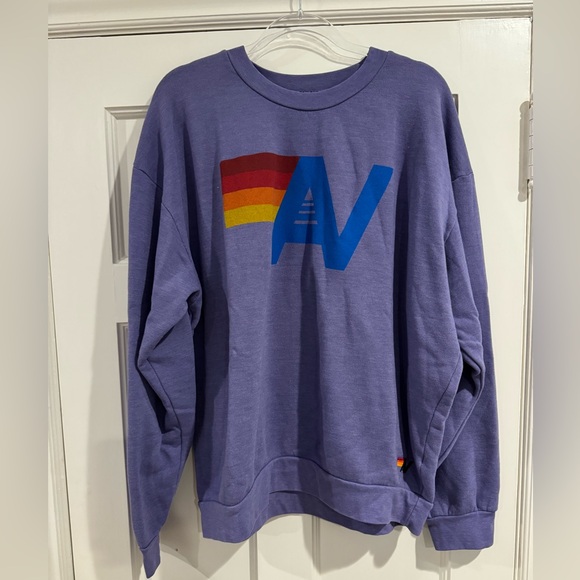 Aviator Nation Other - Aviator Nation Purple Crewneck Sweater with Graphic